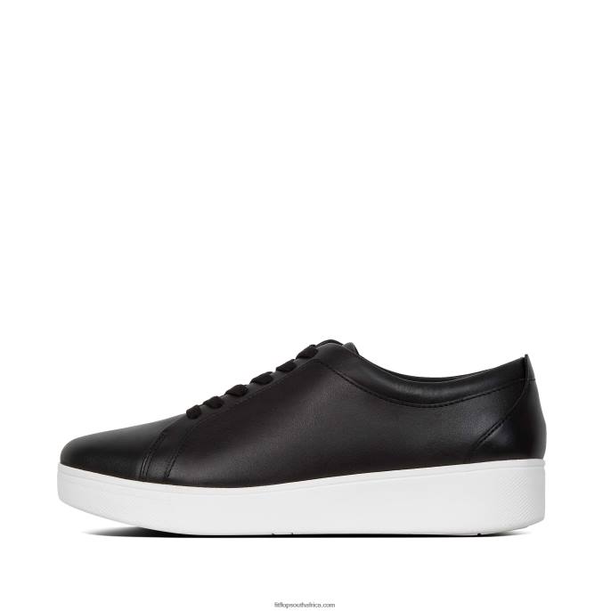 Women RALLY Leather Trainers Fitflop 882F249 Black