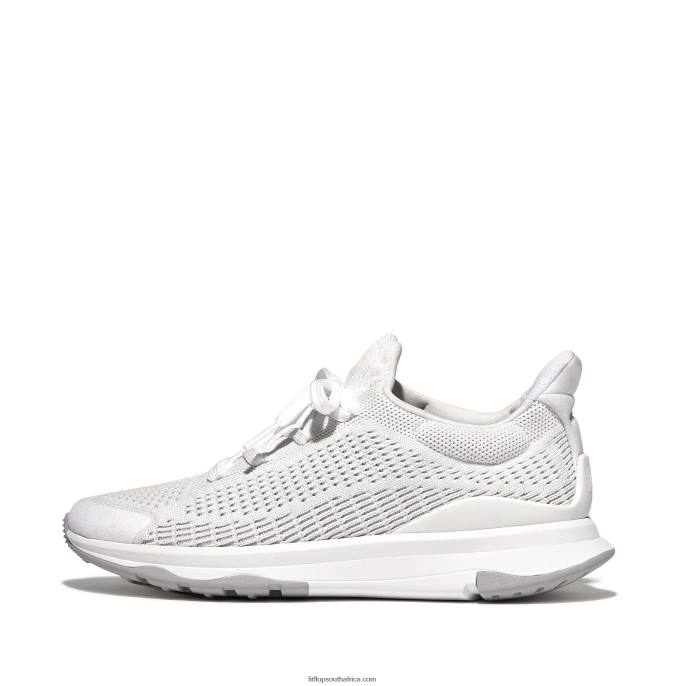 Women VITAMIN FFX Knit Sports Trainers Fitflop 882F251 Urban White Mix