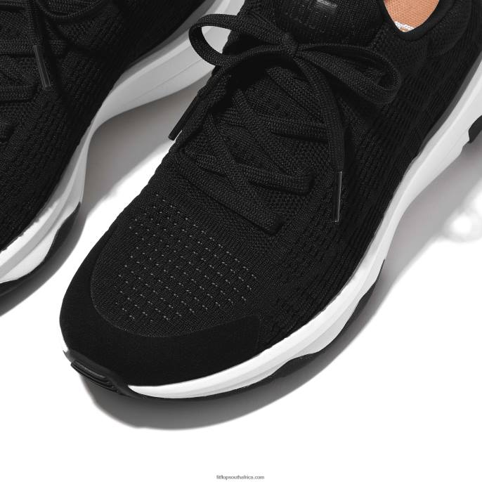 Women VITAMIN FFX Knit Sports Trainers Fitflop 882F254 Black Mix
