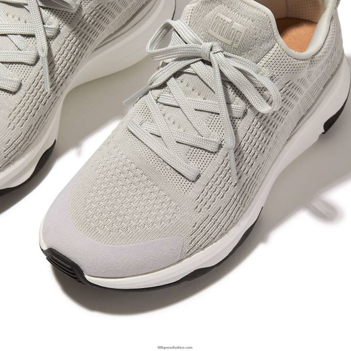 Women VITAMIN FFX Knit Sports Trainers Fitflop 882F256 Tiptoe Grey Mix